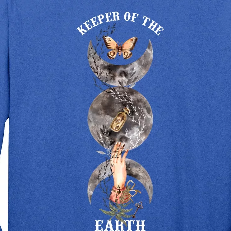 Keeper Of Earth Mother Earth Day Rooted In Earth Witch Great Gift Tall Long Sleeve T-Shirt