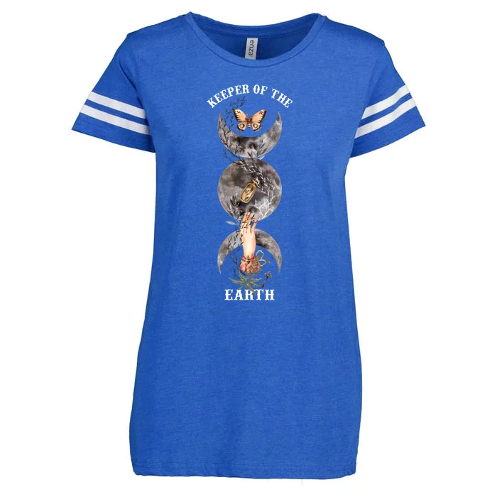 Keeper Of Earth Mother Earth Day Rooted In Earth Witch Great Gift Enza Ladies Jersey Football T-Shirt