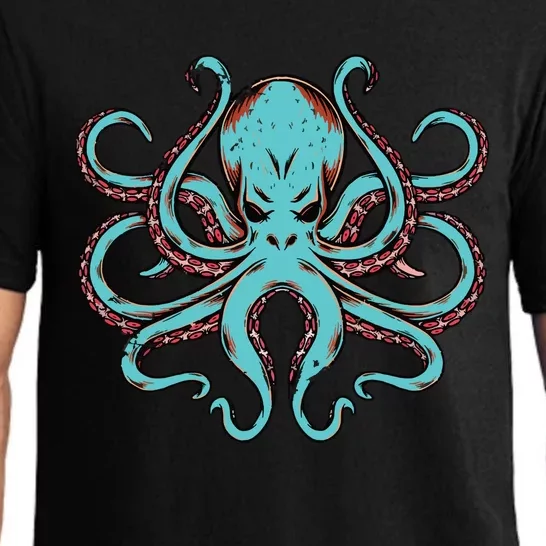 Kraken Octopus Funny Pajama Set