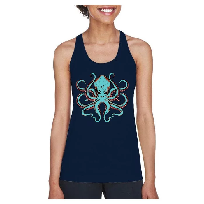 Kraken Octopus Funny Women's Racerback Tank