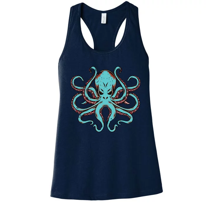 Kraken Octopus Funny Women's Racerback Tank