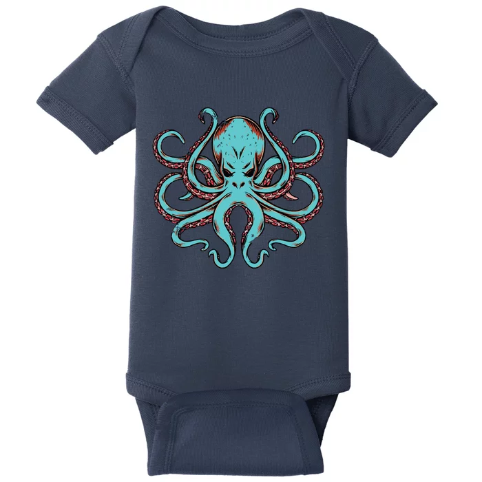 Kraken Octopus Funny Baby Bodysuit