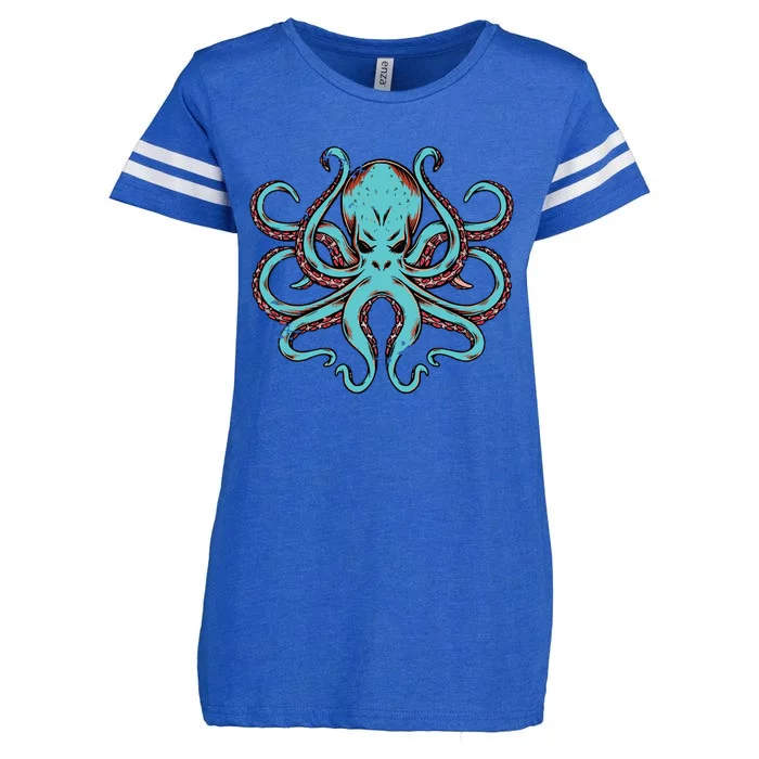 Kraken Octopus Funny Enza Ladies Jersey Football T-Shirt