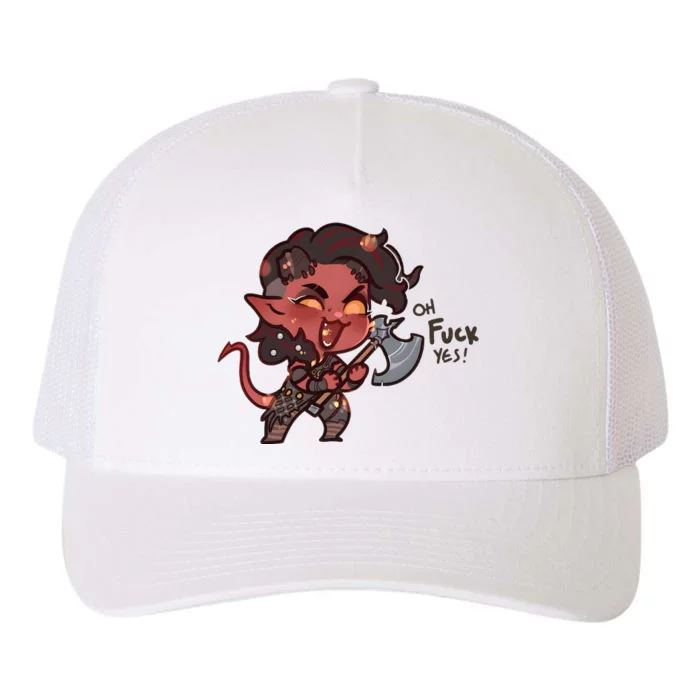 Karlach Oh Fuck Yes Funny Gamer Game Lover Yupoong Adult 5-Panel Trucker Hat