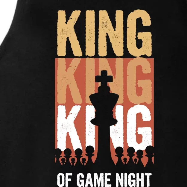 King Of Game Night Gift Ladies Tri-Blend Wicking Tank