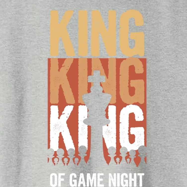 King Of Game Night Gift Women's Crop Top Tee