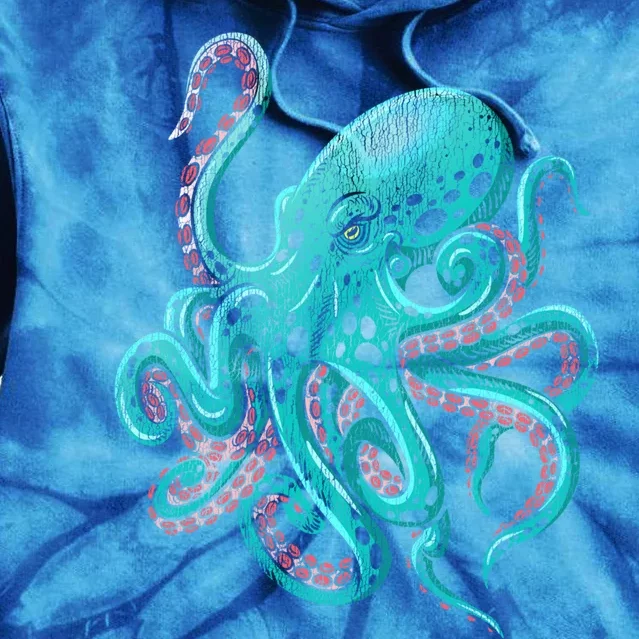 Kraken Octopus Gift Tie Dye Hoodie