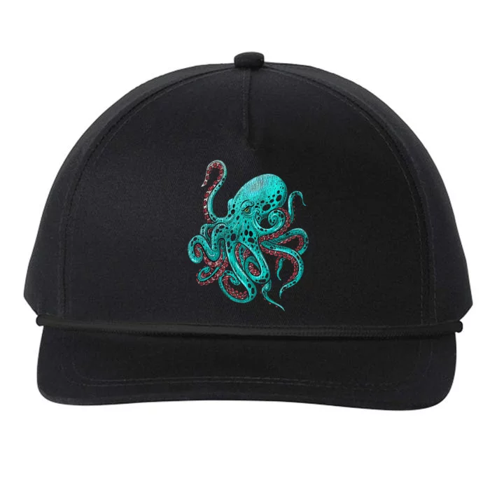 Kraken Octopus Gift Snapback Five-Panel Rope Hat