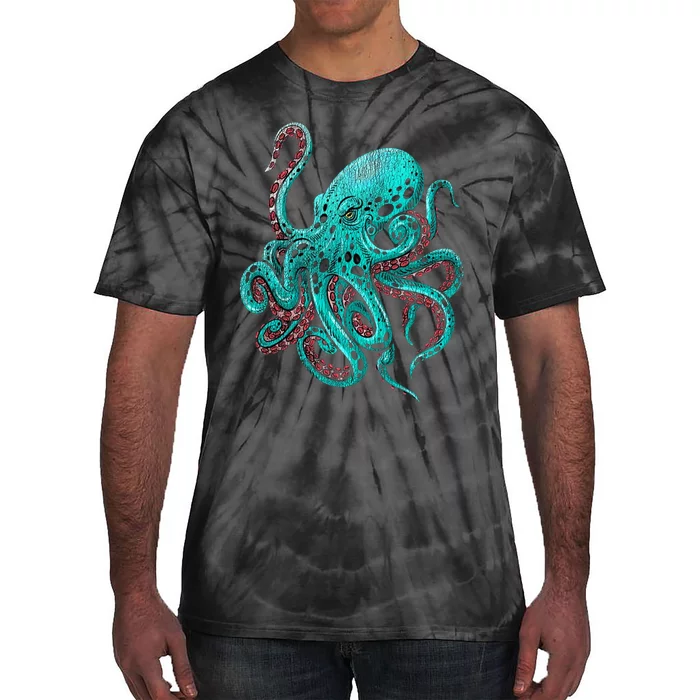 Kraken Octopus Gift Tie-Dye T-Shirt