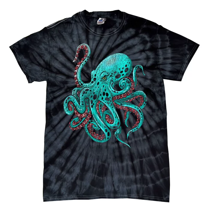 Kraken Octopus Gift Tie-Dye T-Shirt