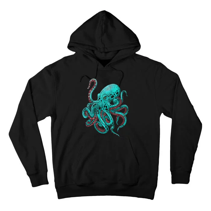 Kraken Octopus Gift Tall Hoodie