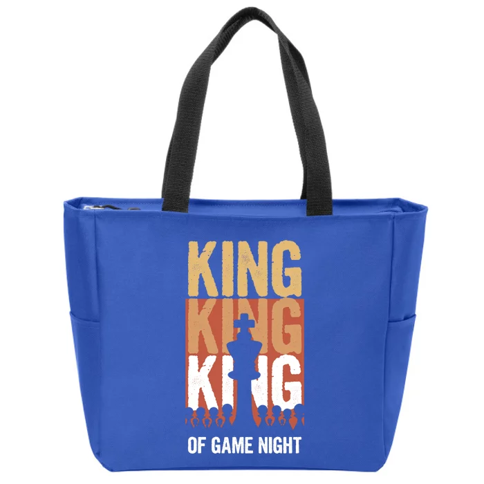 King Of Game Night Funny Gift Zip Tote Bag