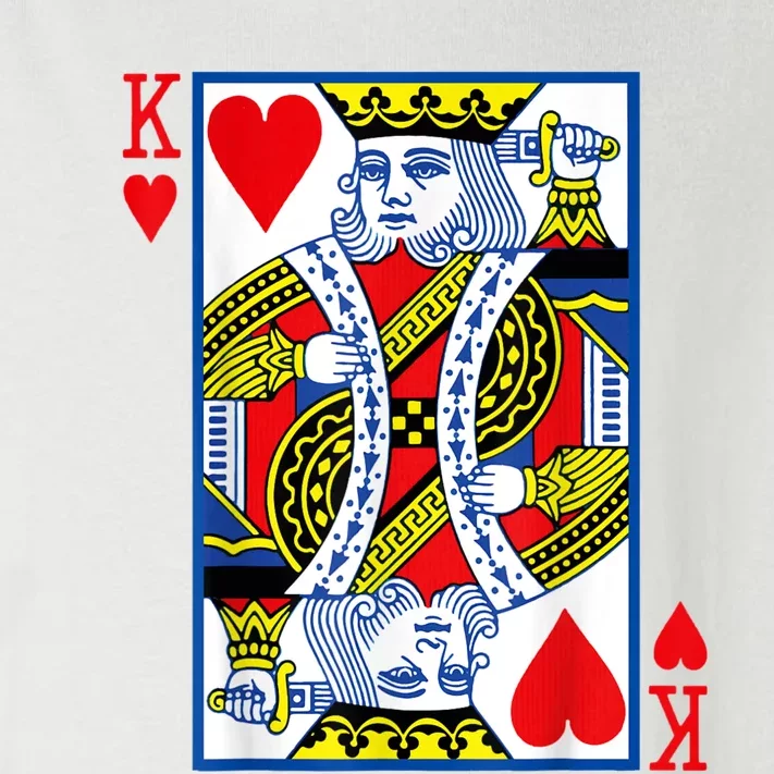 King Of Hearts Costume Playing Card Poker Toddler Long Sleeve Shirt