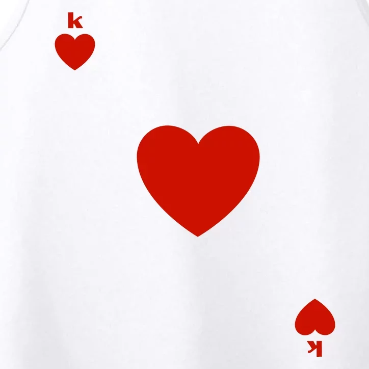 King Of Hearts Playing Card Poker Card Costume Performance Tank