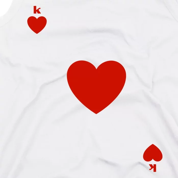 King Of Hearts Playing Card Poker Card Costume Tank Top