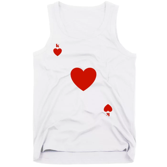 King Of Hearts Playing Card Poker Card Costume Tank Top