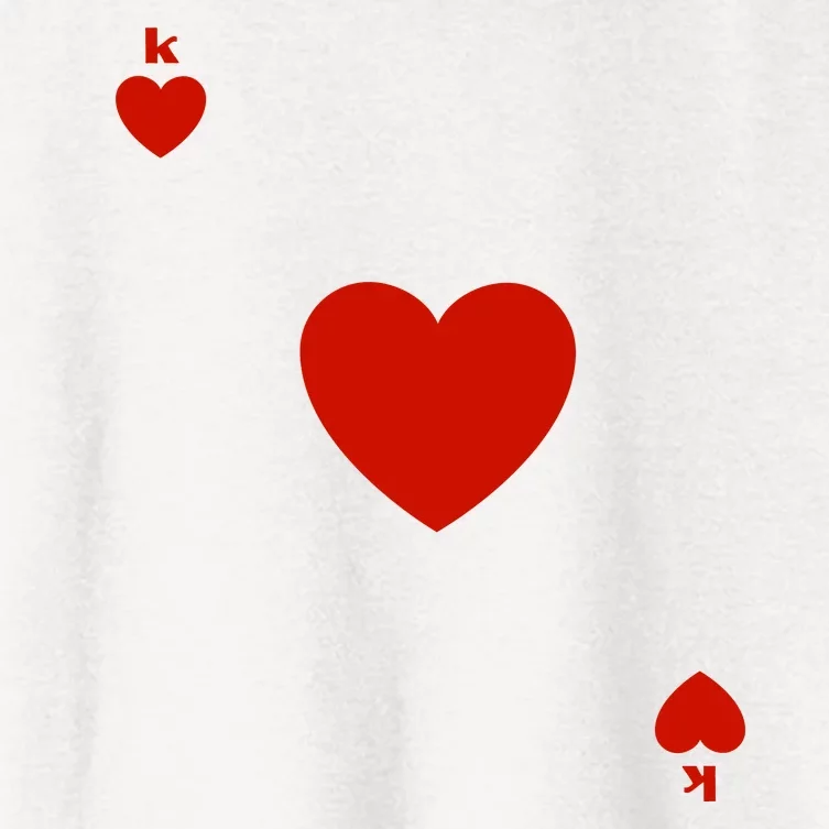 King Of Hearts Playing Card Poker Card Costume Women's Crop Top Tee