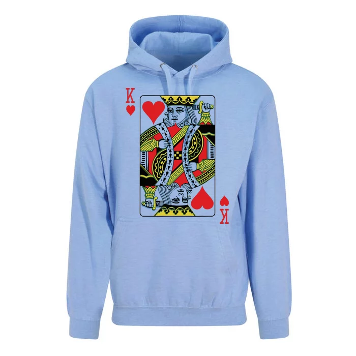 King Of Hearts Playing Card Poker Unisex Surf Hoodie