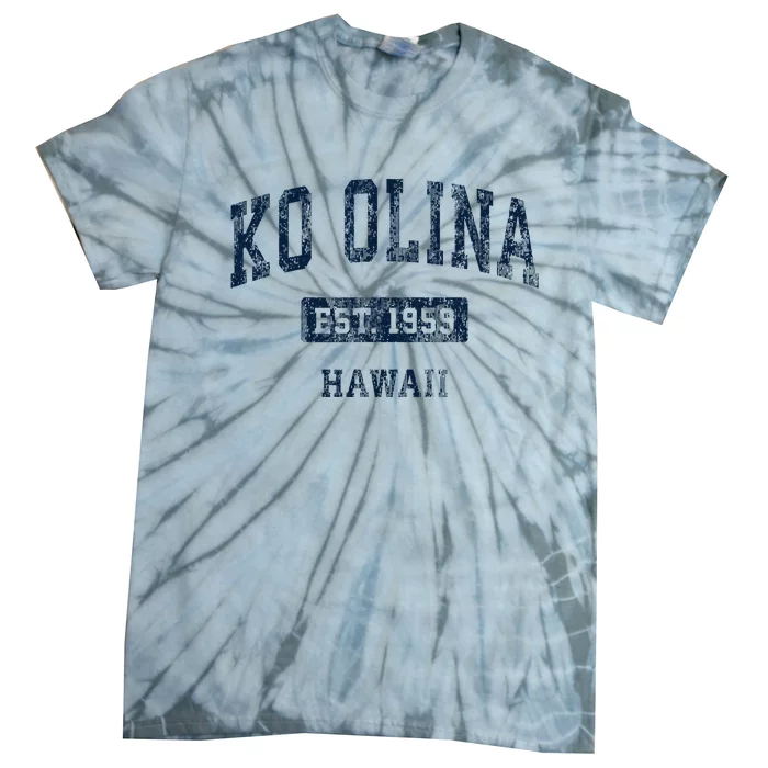 Ko Olina Hawaii Hi Vintage Sports Established Tie-Dye T-Shirt