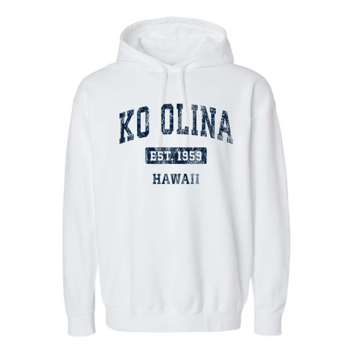 Ko Olina Hawaii Hi Vintage Sports Established Garment-Dyed Fleece Hoodie