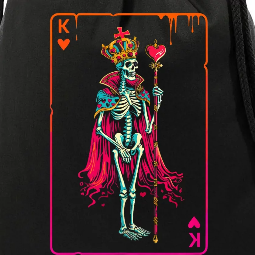 King Of Hearts Halloween Costume Valentines Poker Couple Set Drawstring Bag