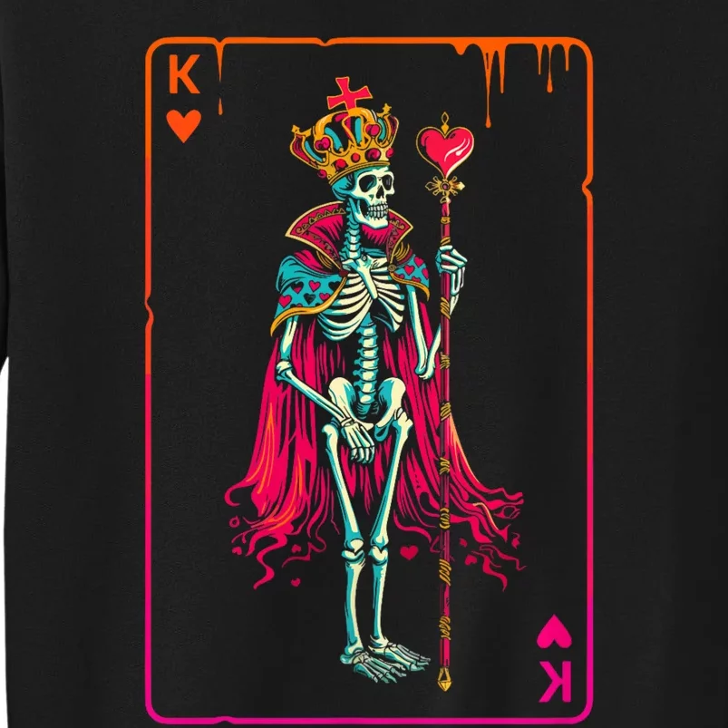 King Of Hearts Halloween Costume Valentines Poker Couple Set Tall Sweatshirt