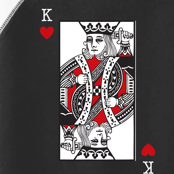 King Of Hearts Valentines Day Cool Playing Card Poker Casino Toddler Fine Jersey T-Shirt