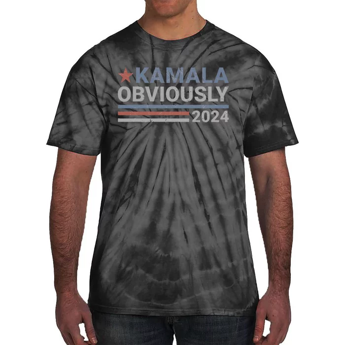 Kamala Obviously Harris 2024 Tie-Dye T-Shirt