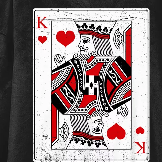 King Of Hearts Valentines Day Cool Vday Couple Matching Hooded Wearable Blanket