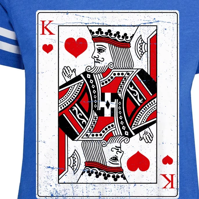 King Of Hearts Valentines Day Cool Vday Couple Matching Enza Ladies Jersey Football T-Shirt