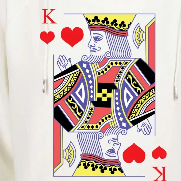 King Of Heart Clothing Gift For Him Couples Matching Womens Funnel Neck Pullover Hood