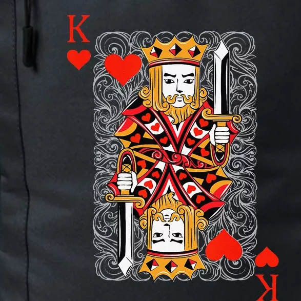 King Of Hearts Playing Cards Couples Halloween Costume Daily Commute Backpack