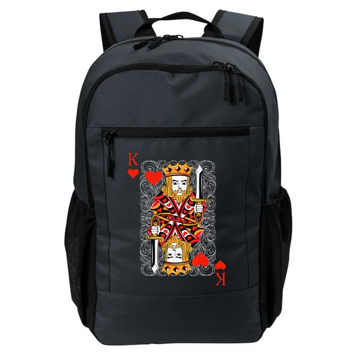 King Of Hearts Playing Cards Couples Halloween Costume Daily Commute Backpack