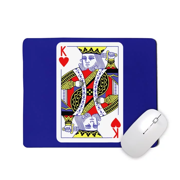 King Of Hearts Playing Cards Halloween Costume Casino Easy Mousepad