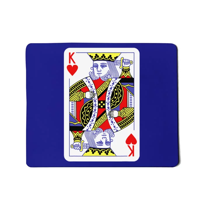 King Of Hearts Playing Cards Halloween Costume Casino Easy Mousepad