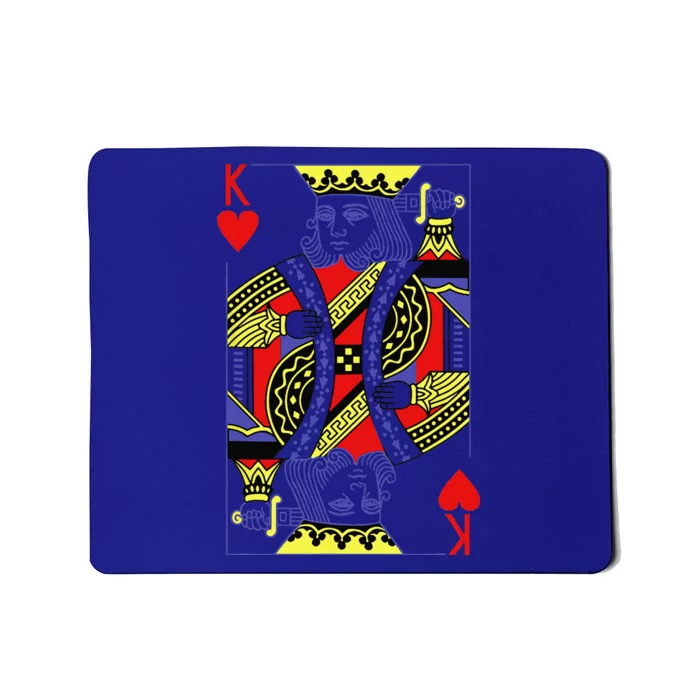 King Of Hearts Royal Flush Costume Halloween Playing Cards Mousepad