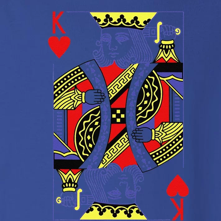 King Of Hearts Royal Flush Costume Halloween Playing Cards Toddler Long Sleeve Shirt