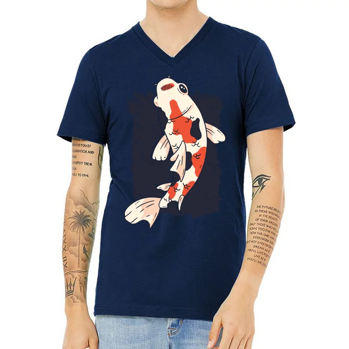 Koi Fish V-Neck T-Shirt