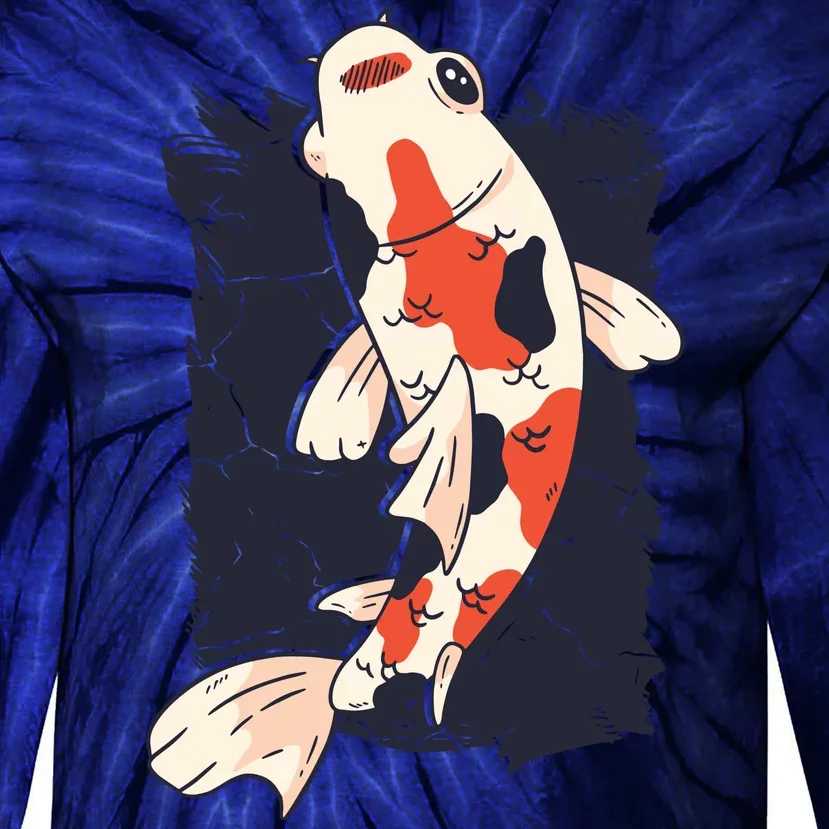 Koi Fish Tie-Dye Long Sleeve Shirt