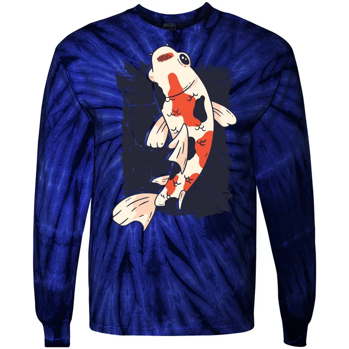 Koi Fish Tie-Dye Long Sleeve Shirt