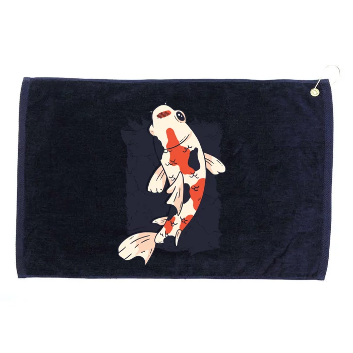 Koi Fish Grommeted Golf Towel