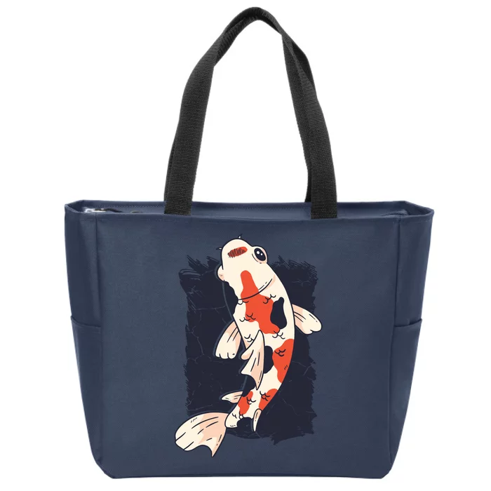 Koi Fish Zip Tote Bag