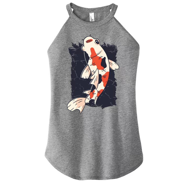 Koi Fish Women’s Perfect Tri Rocker Tank