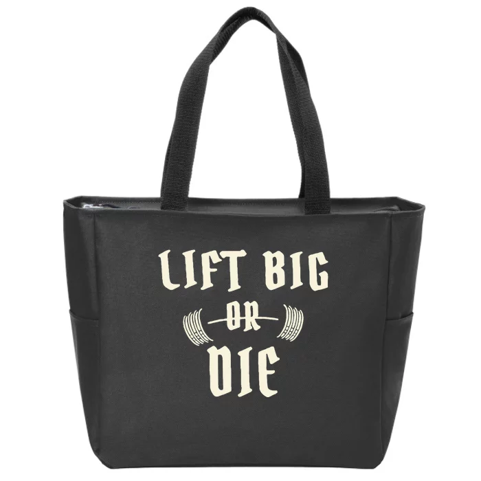 King Of Juco Merch Lift Big Or Die Zip Tote Bag