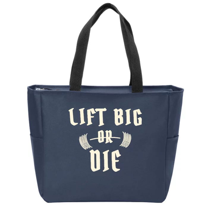 King Of Juco Merch Lift Big Or Die Zip Tote Bag