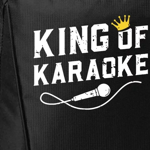 King Of Karaoke Funny Singing Singer Gift City Backpack