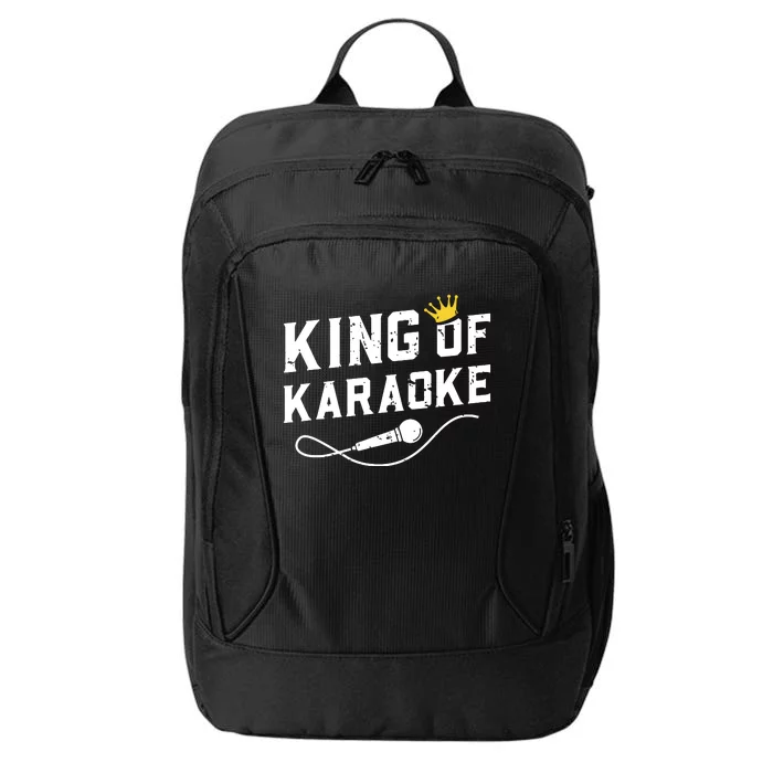 King Of Karaoke Funny Singing Singer Gift City Backpack