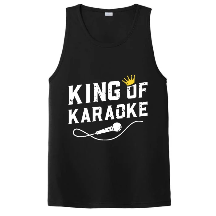 King Of Karaoke Funny Singing Singer Gift Performance Tank