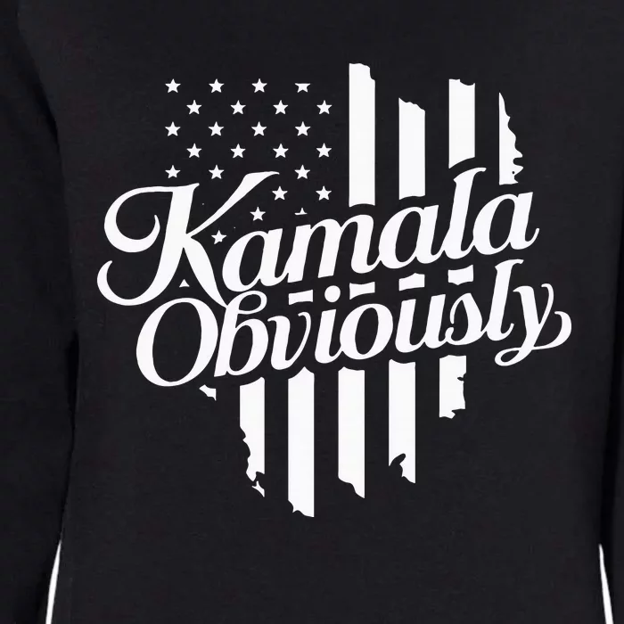 Kamala Obviously Kamala Harris Vote 2024 Womens California Wash Sweatshirt