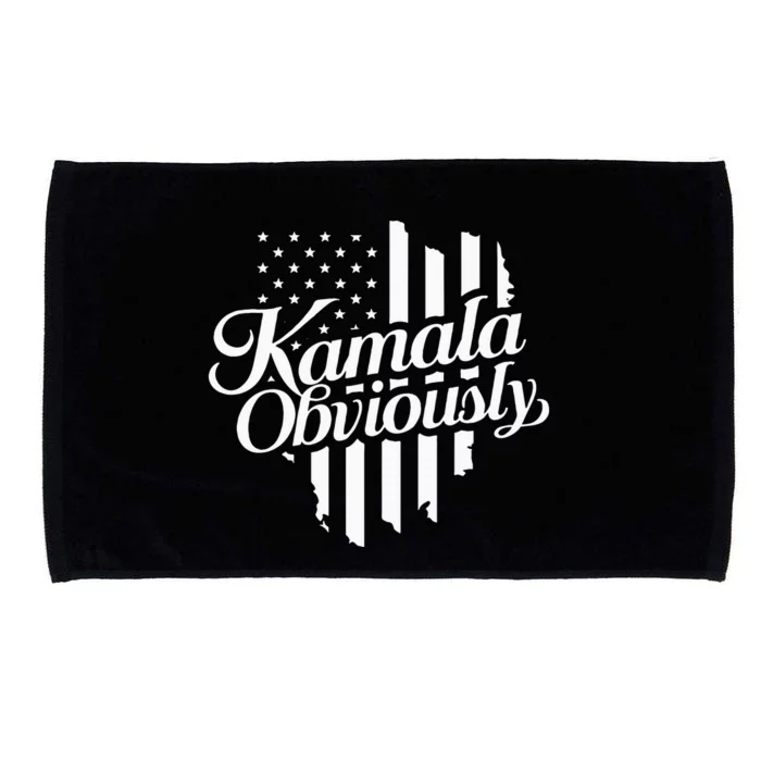 Kamala Obviously Kamala Harris Vote 2024 Microfiber Hand Towel